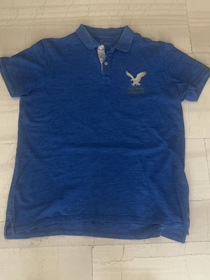 American Eagle Polo T-shirt used, blue, XL