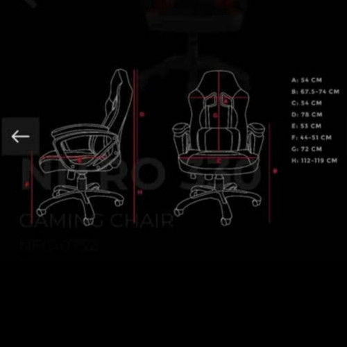 Genesis NFG-0752 Nitro 330 Gaming Chair Black/Red new