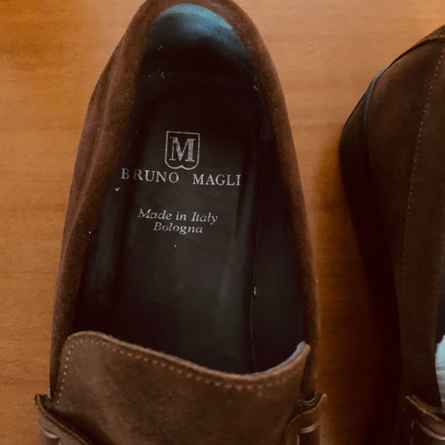 Bruno Magli shoes new, size 11.5, brown suede and black leather