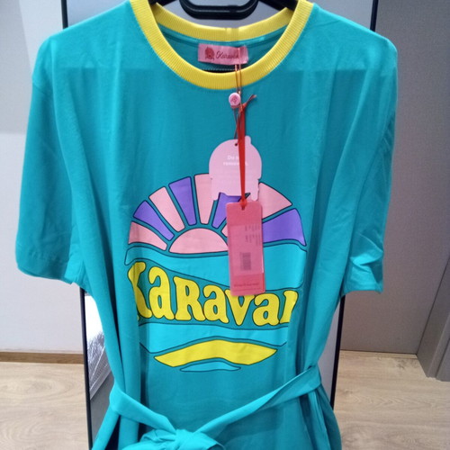 Karavan Maru dress, colorful, green, one size