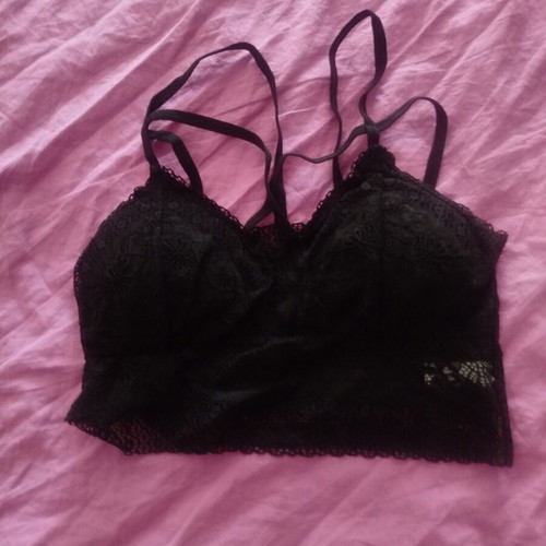 BeisDanna Lace Bralette Large new, black, strappy back