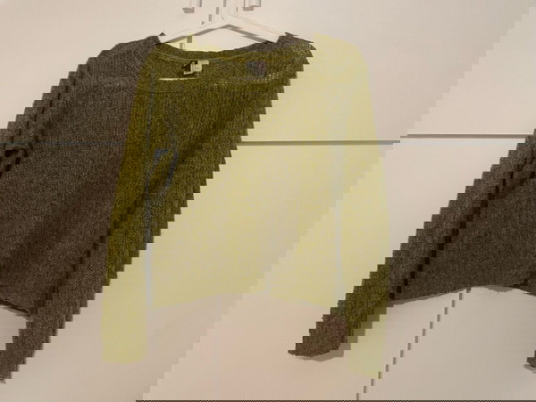 hm divided crop top πλεκτό