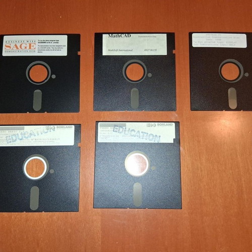 5.25-inch floppy disks used, pack of 5