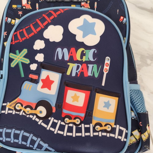 Must kindergarten backpack with train design