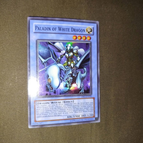 YuGiOh Paladin of White Dragon DR1-EN081 μεταχειρισμένο Super Rare Unlimited Edition