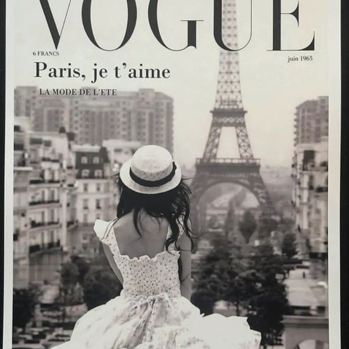 Paris Je T’aime Vogue Style Decorative Print like new