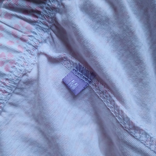 Noidinotte Medium pajama set like new, white with pink details