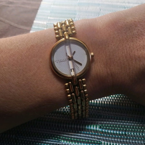 Longines Rodolphe women's watch used, gold-plated with box and card