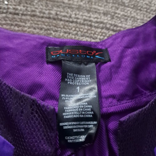 Custo Barcelona Adelaide designer dress new, purple