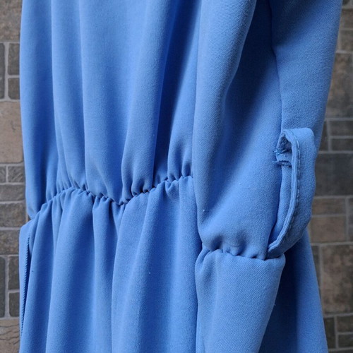 Blue One-Piece Jumpsuit like new, elastic waist, shorts inside