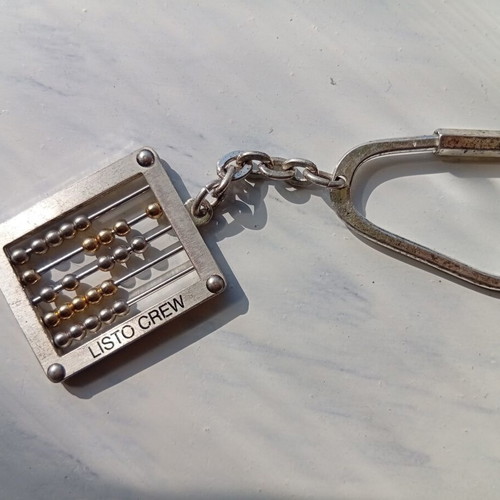 Keychain abacus used, metal