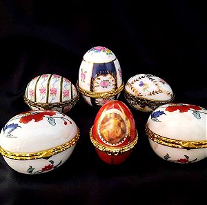 Πορσελάνινα Vintage Ουγγαρίας Art porcelain και τις Ρουμανίας Fine porcelain. Σετ 6 τεμάχια