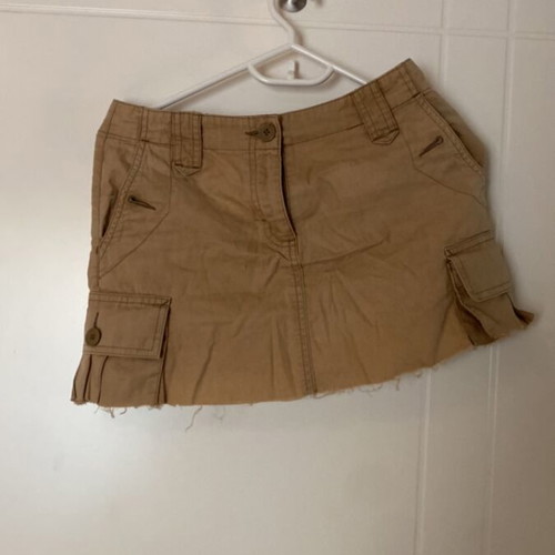 Beige cargo skirt used H&M XS