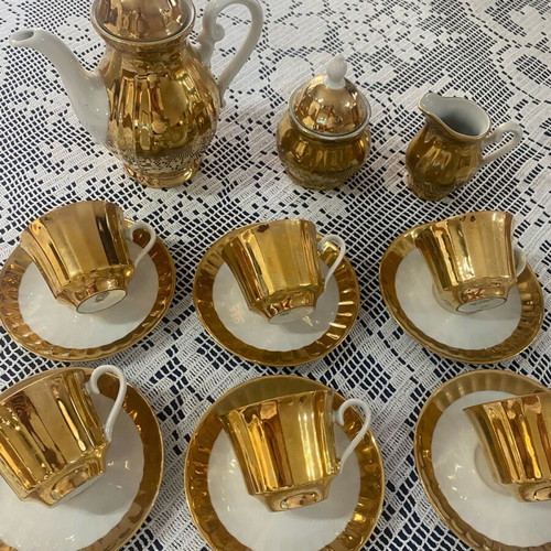 Wunsiedel Bavaria vintage porcelain coffee set like new, 15 pieces
