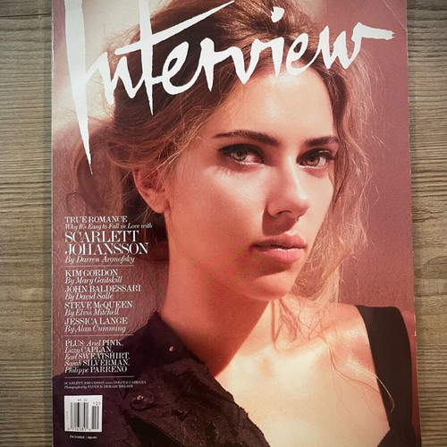 Interview Magazine collectible issue with Scarlett Johansson like new