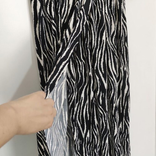 Karamella long zebra print dress with belt, one size