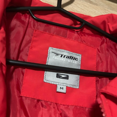 Jacket like new, red, size M with lining and zipper