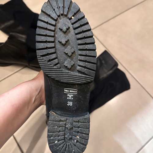 Leather sock boots size 38 used, high quality
