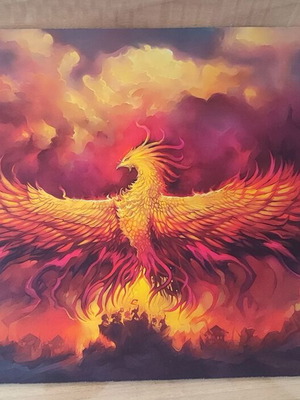 Mouse Pad Fire Phoenix in Flight 60x34cm new
