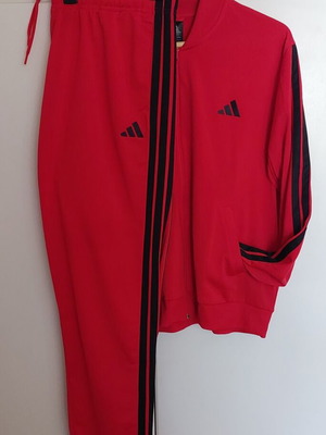 Adidas women's sportswear set like new, large size, orange and black