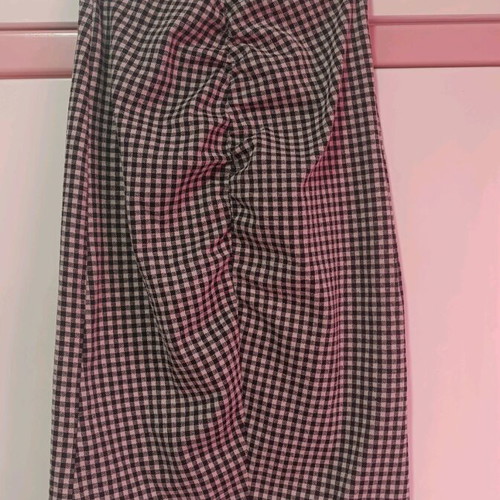 Midi checked skirt Zara like new, black and white, size L