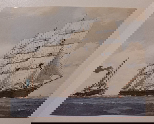 Ευχετήρια κάρτα για καλές γιορτές από "HEMPEL' S MARINE PAINTS".