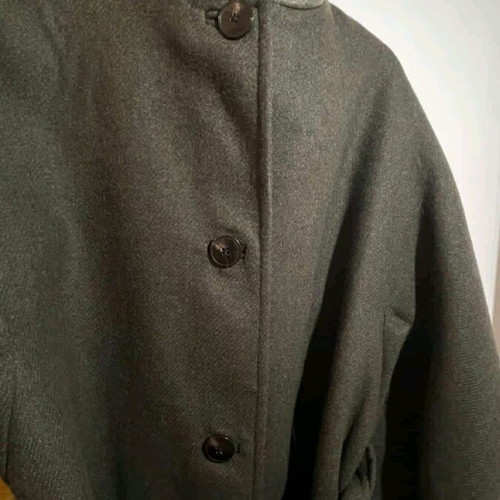 Zara wool coat with leather collar like new, size XS