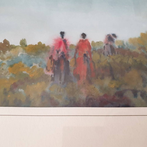 Painting by Vasilis Mavrogiannis used with minor frame damage