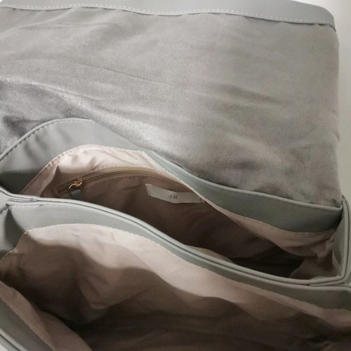 Quilted shoulder bag gray-gold new H&M