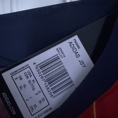 Pedri 2026 Adidas football jersey new, red, XL