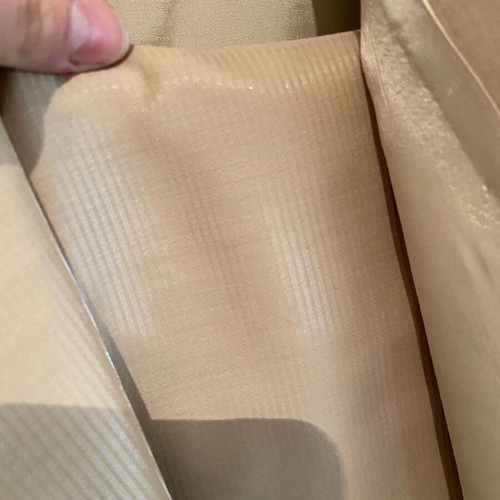 Lame suit with trousers set like new, beige, size XL