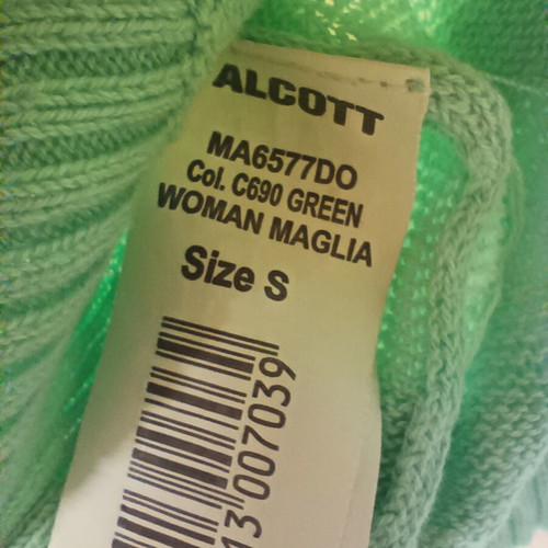Alcott women's short-sleeve knit top Small turquoise 100% cotton like new