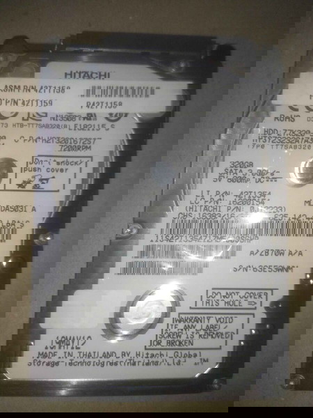 Hitachi 320GB 7200rpm SATA2 2,5"