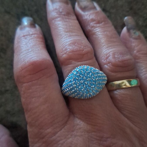 Ring new, turquoise color