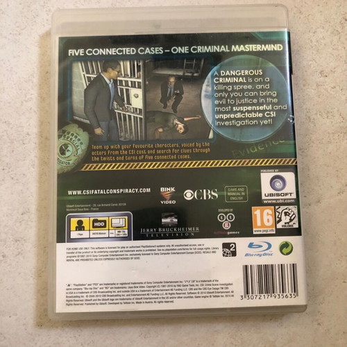 CSI PlayStation 3 English used game