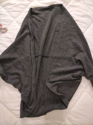 Gray poncho small/medium