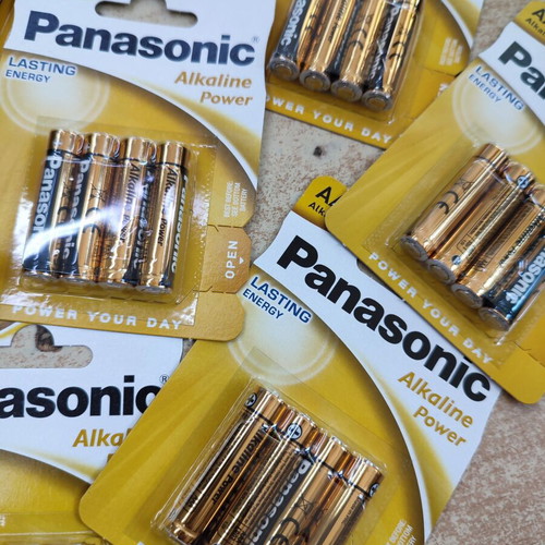 Panasonic AAA batteries new, pack of 12