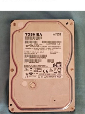 Toshiba 1TB hard drive