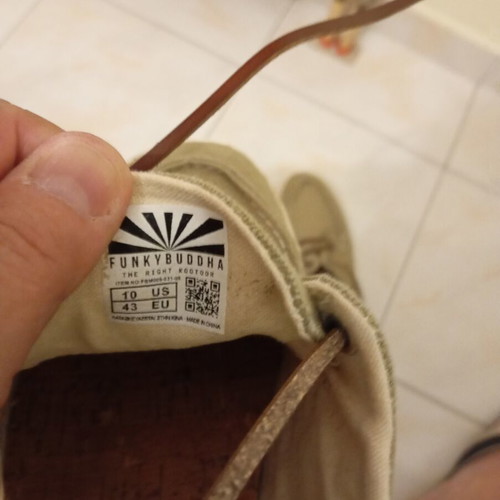Funky Buddha Sailing Shoes used, size 43, khaki