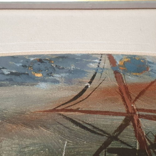 1931 oil painting used, signed by M. Konstantaras