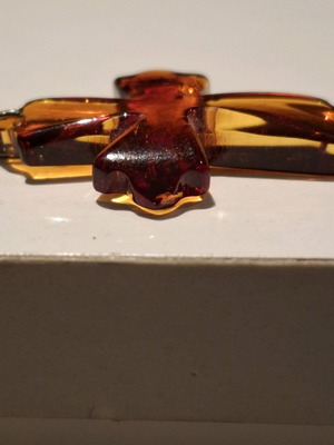 Amber cross solid Baltic amber new brown