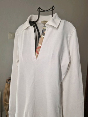 Burberry бяла блуза с дълъг ръкав като нова, размер L