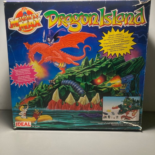 Mighty Max Storms Dragon Island used collectible set with original box