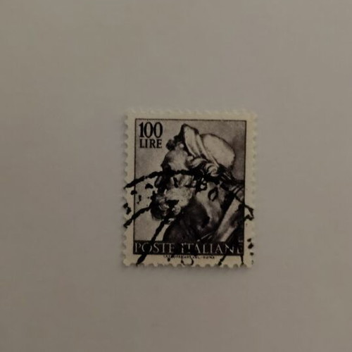 Italian postage stamp 100 Lire like new