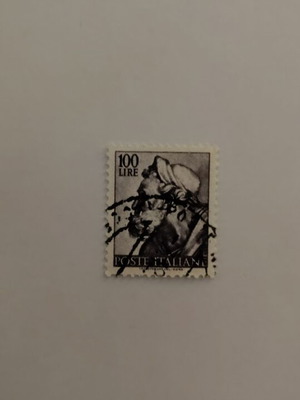 Italian postage stamp 100 Lire like new