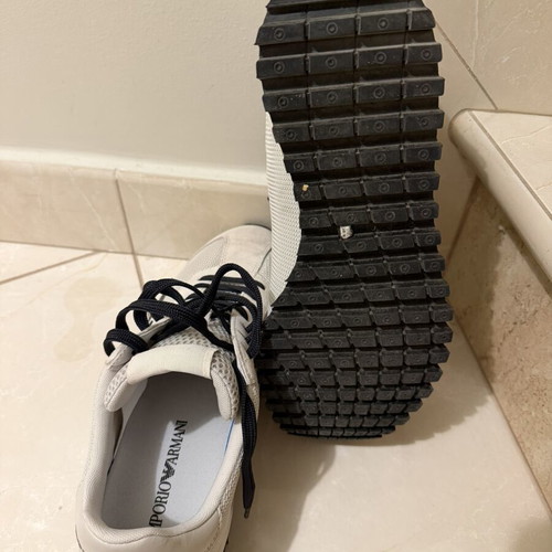 Emporio Armani men's sneakers grey with black details