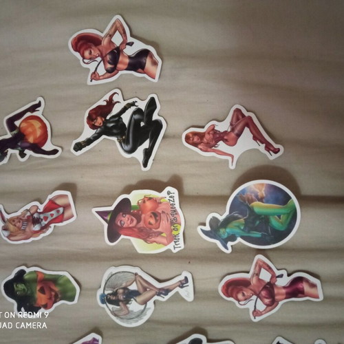 Stickers with sexy young women new
