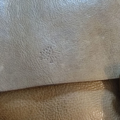 Mulberry Effie olive leather shoulder bag used
