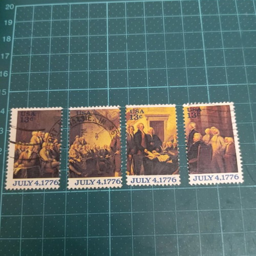 United States stamps 1976 like new, Declaration of Independence