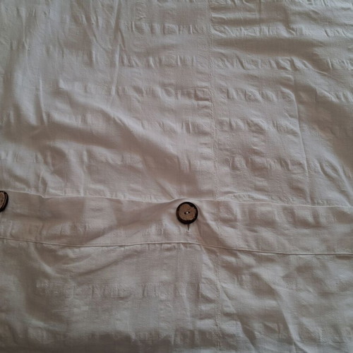 Cotton quilt cover and woven blanket used